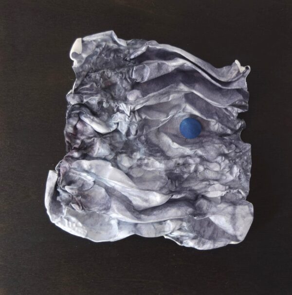 Painted and heated Tyvek on scorched and waxed board